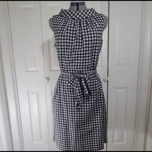 Talbots black and white dress